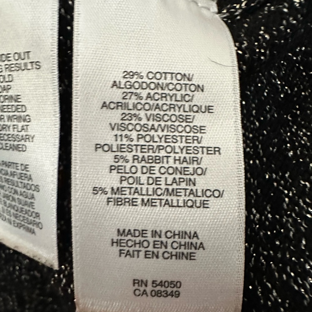 Evan-Picone Short Sleeve Turtle Sweater Dress Black Gold - Picture 4 of 5